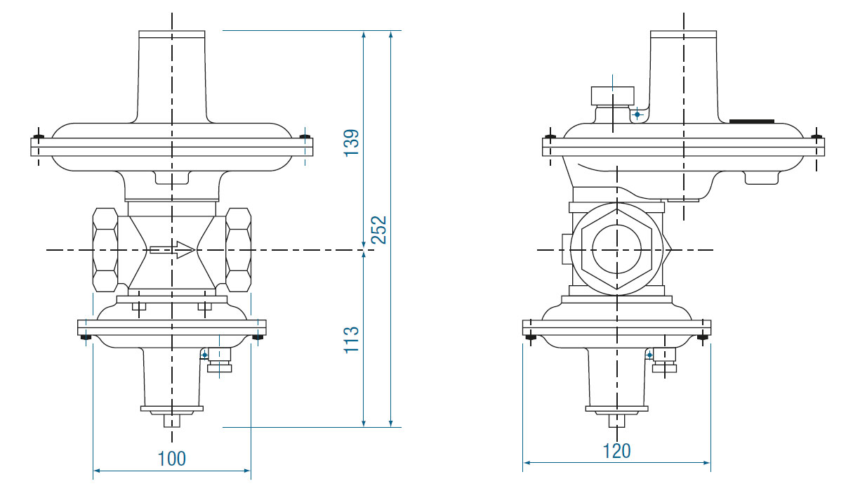 RB 2000 вариант исполнения без ПЗК – вес 2 кг